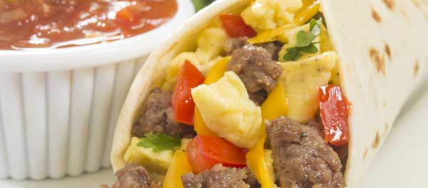 picture of breakfast burrito