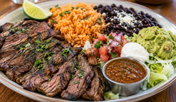 Carne Asada Platter with USDA Prime
